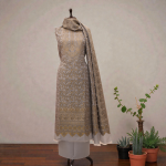 Silk Suit with Cashmeeri Kani Work 5