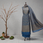 Silk Suit with Cashmeeri Kani Work 1
