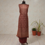 Silk Suit with Cashmeeri Kani Work 3